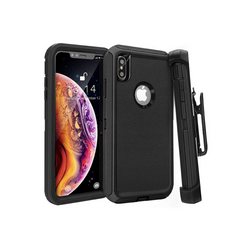 Funda 2 en 1 de Uso Rudo con Sujetador para iPhone X / XS